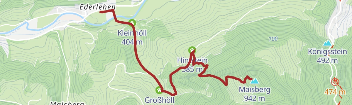 Route map: Maisberg von Ederlehen